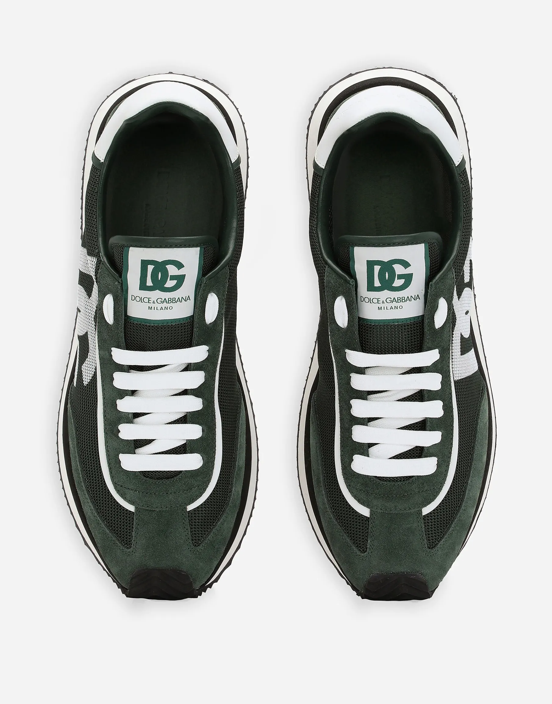 Mixed-material DG CUSHION sneakers