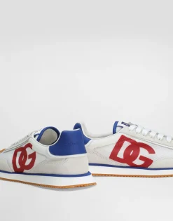 Mixed-material DG CUSHION sneakers