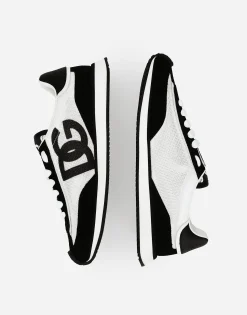 Mixed-material DG CUSHION sneakers