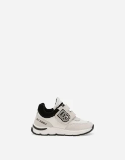 Mixed-material sneakers