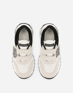 Mixed-material sneakers