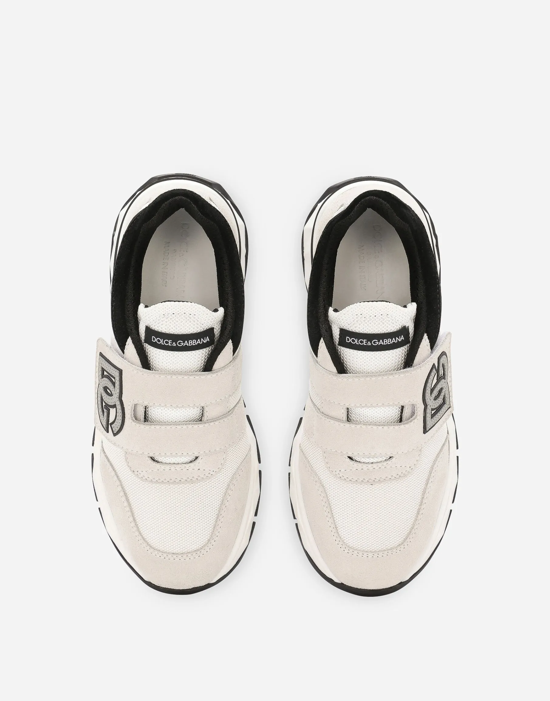 Mixed-material sneakers