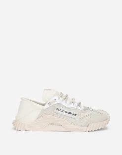 Mixed-materials NS1 slip-on sneakers