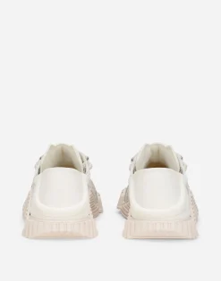 Mixed-materials NS1 slip-on sneakers