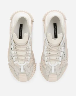 Mixed-materials NS1 slip-on sneakers