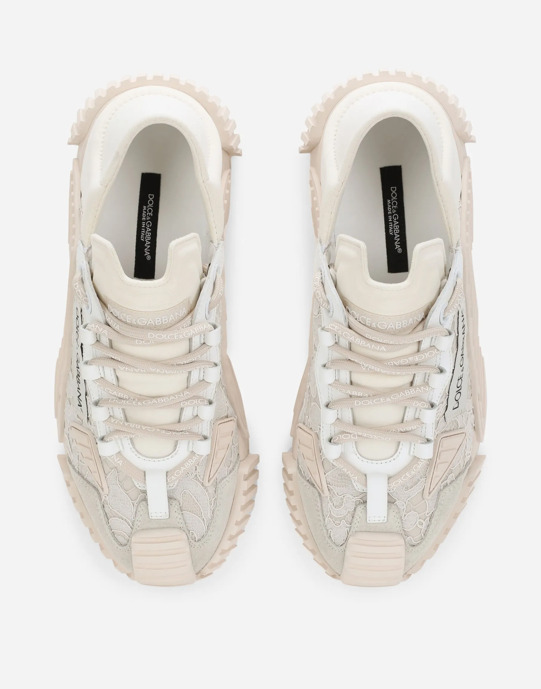 Mixed-materials NS1 slip-on sneakers