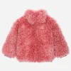 Mohair fur jacket with DG logo