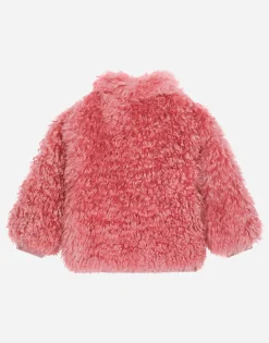 Mohair fur jacket with DG logo