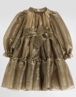 Moiré jacquard dress