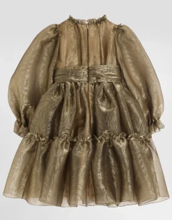 Moiré jacquard dress