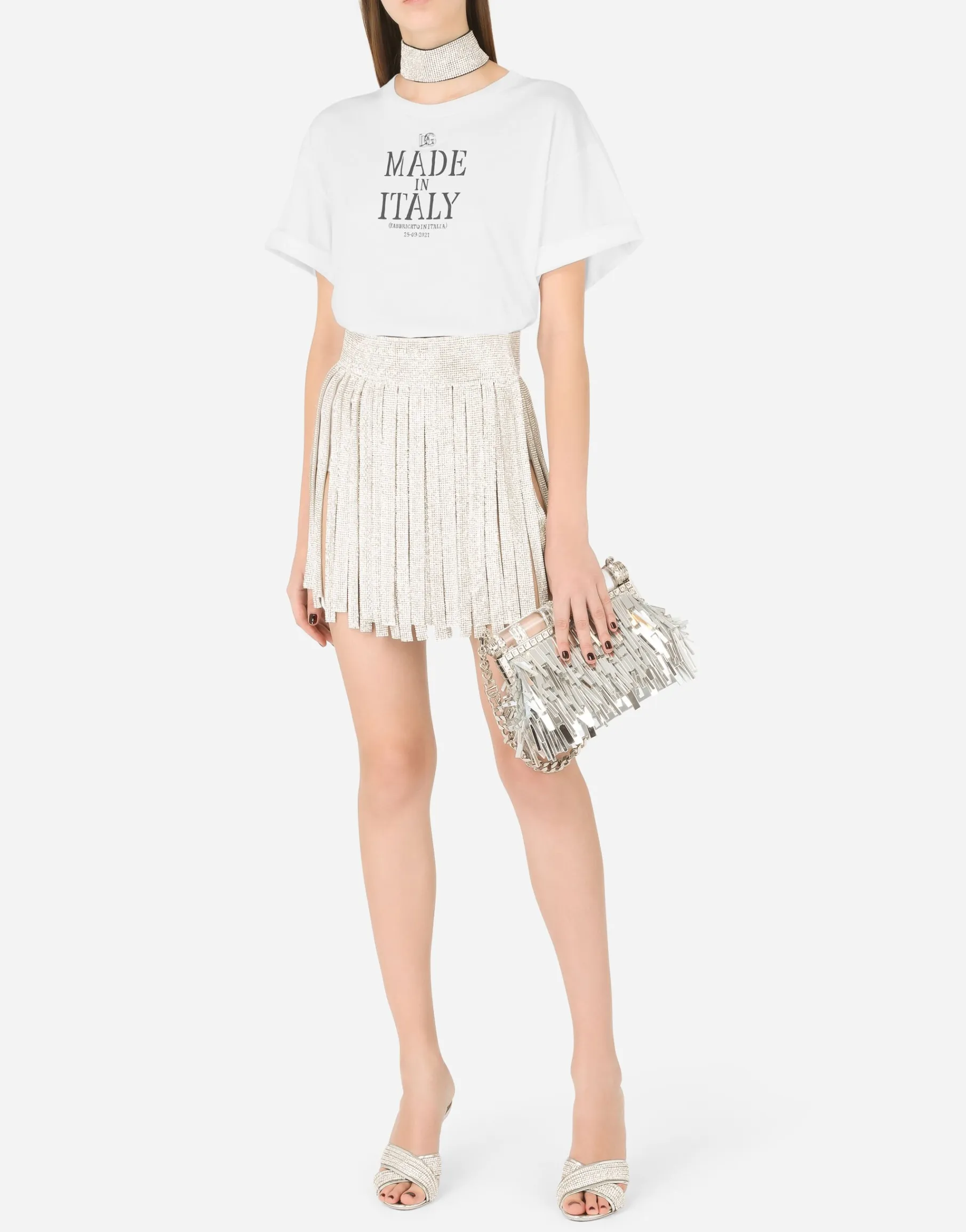 Mordore nappa bag with fringing