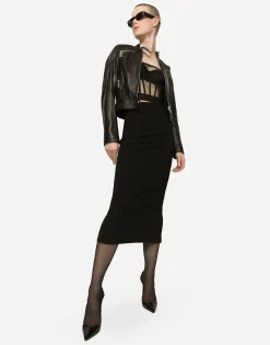 Nappa leather biker jacket