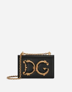 Nappa leather DG Girls shoulder bag