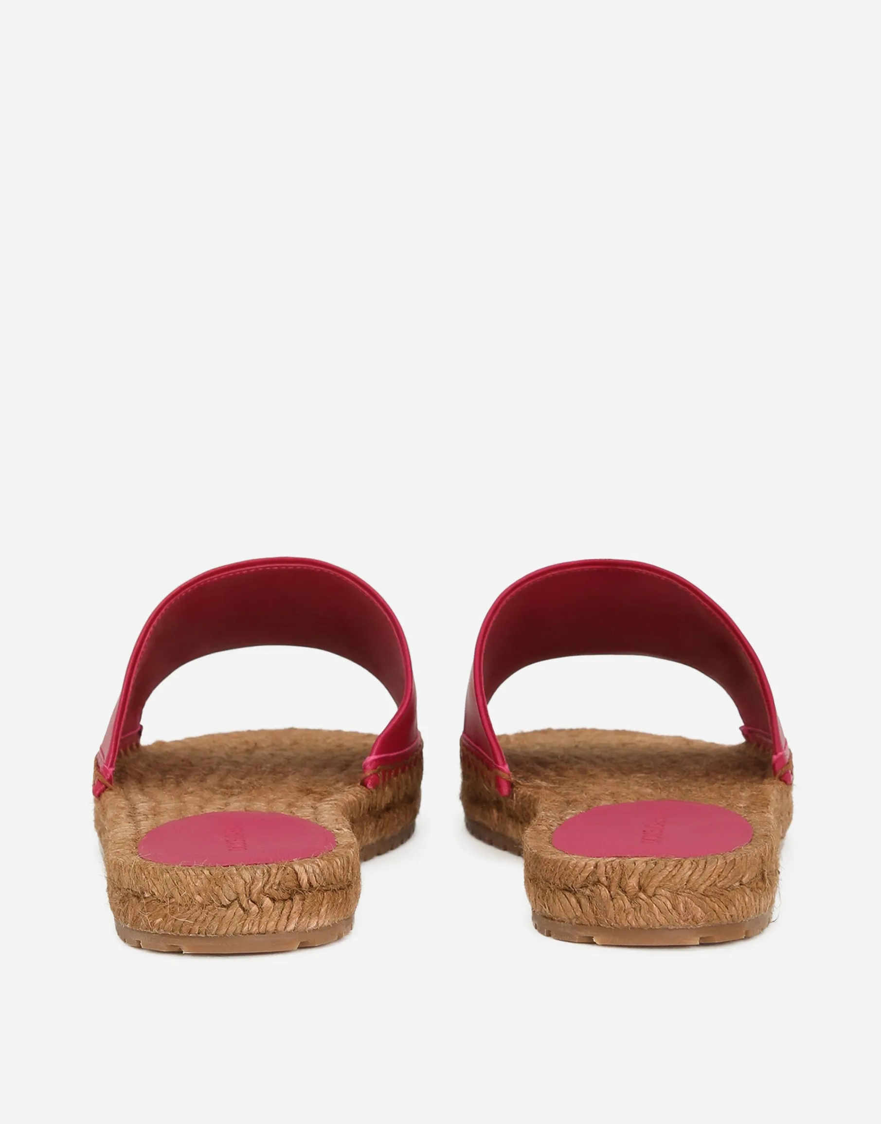 Nappa leather espadrille sliders with DG logo