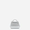 Nappa leather mini Sicily bag with fusible rhinestones