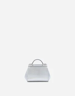 Nappa leather mini Sicily bag with fusible rhinestones