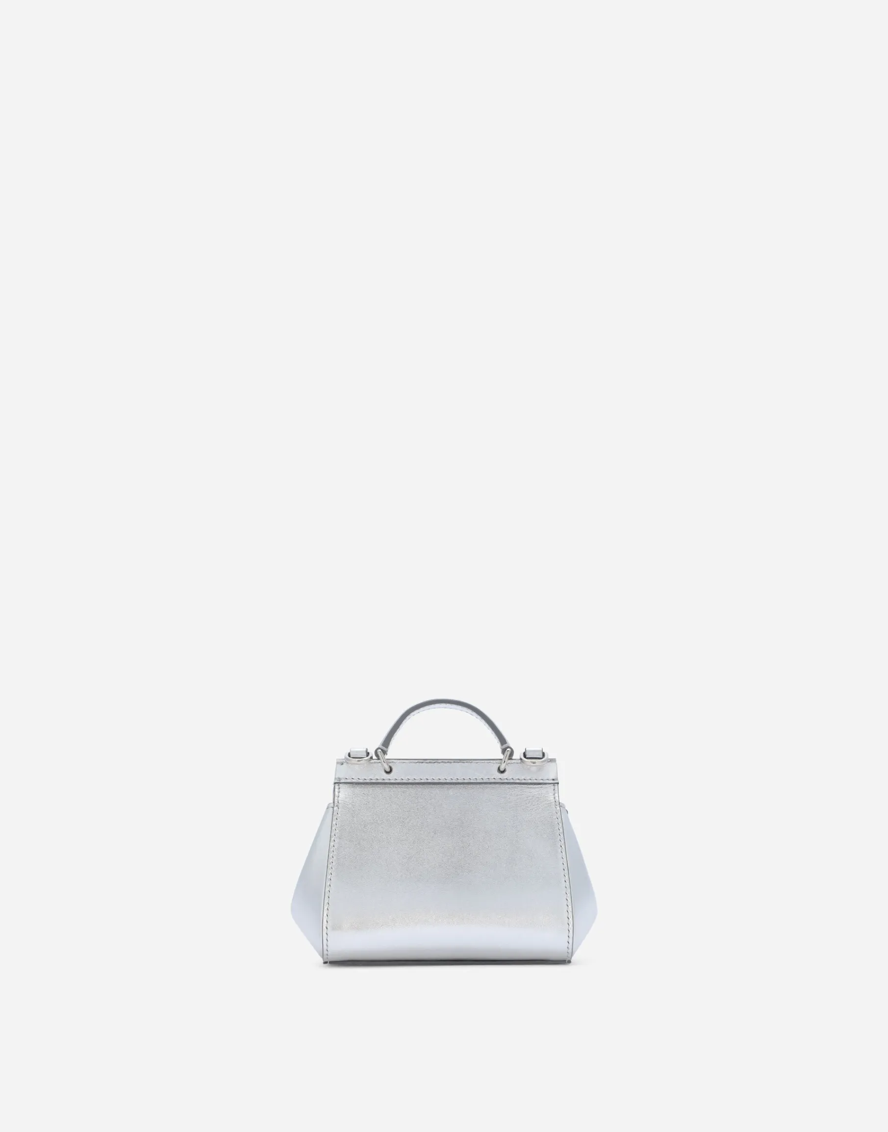 Nappa leather mini Sicily bag with fusible rhinestones