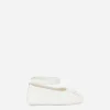 Nappa leather newborn ballet flats