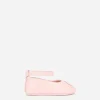 Nappa leather newborn ballet flats