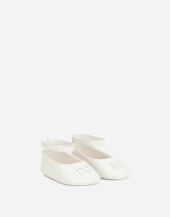 Nappa leather newborn ballet flats