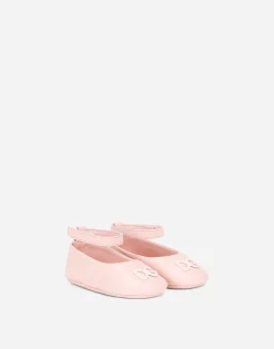 Nappa leather newborn ballet flats