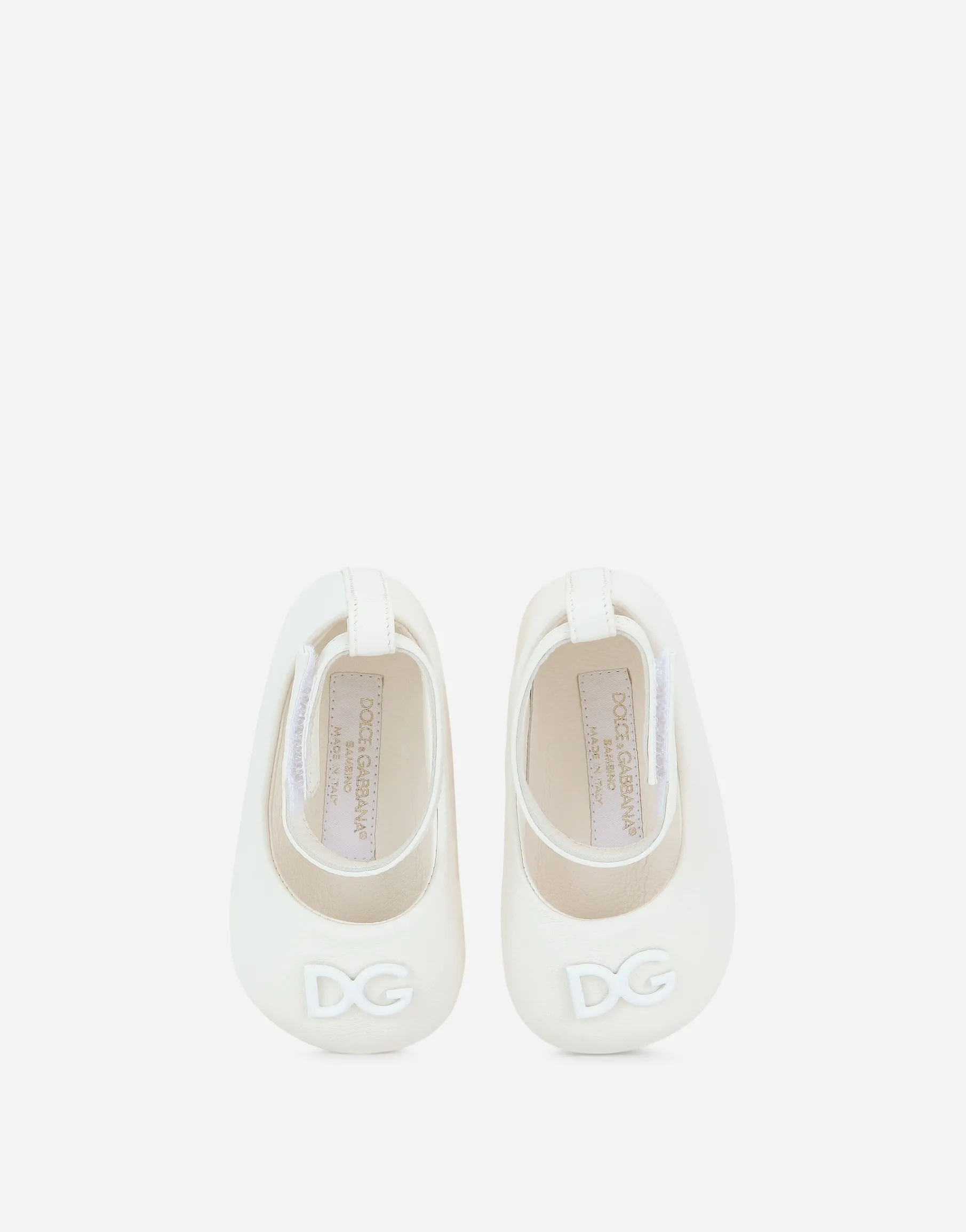 Nappa leather newborn ballet flats