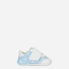 Nappa leather newborn sneakers with DG-logo print