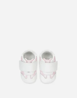Nappa leather newborn sneakers with DG-logo print