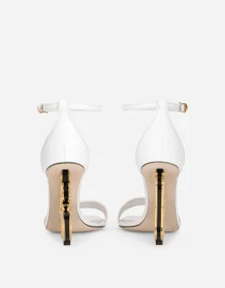 Nappa leather sandals with baroque DG detail