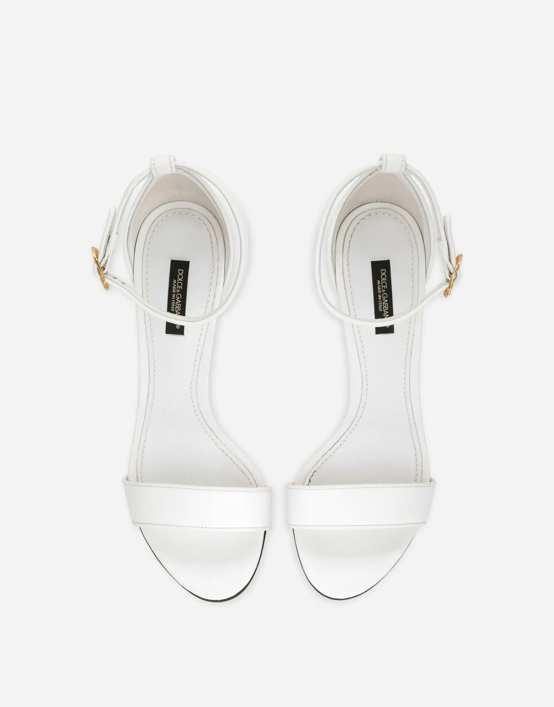 Nappa leather sandals with baroque DG detail