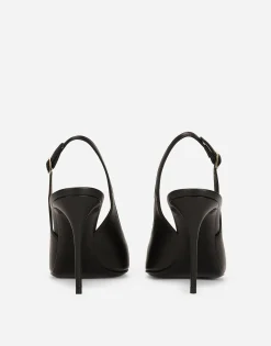 Nappa leather slingbacks