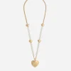 Necklace with DG logo and heart pendant