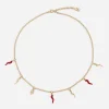 Necklace with DG logo and horn charms