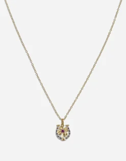 Necklace with good luck charm