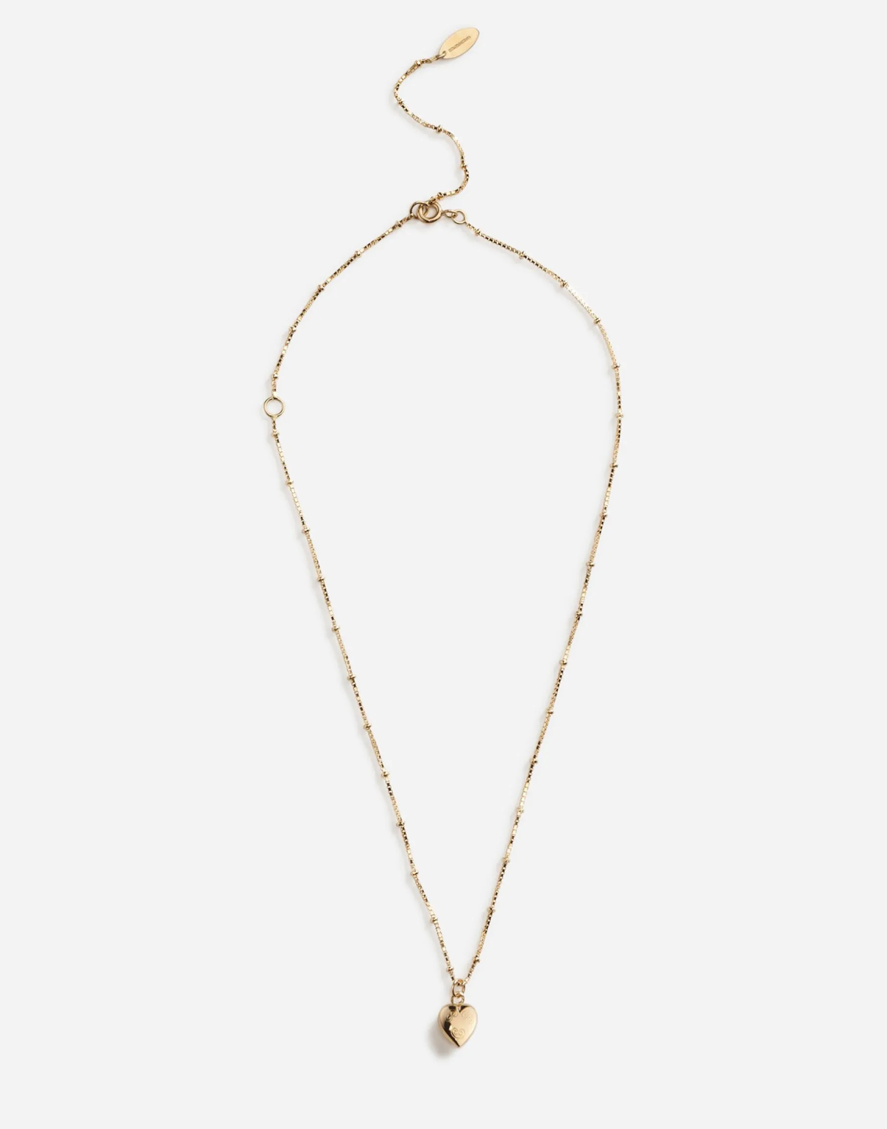 Necklace with heart charm