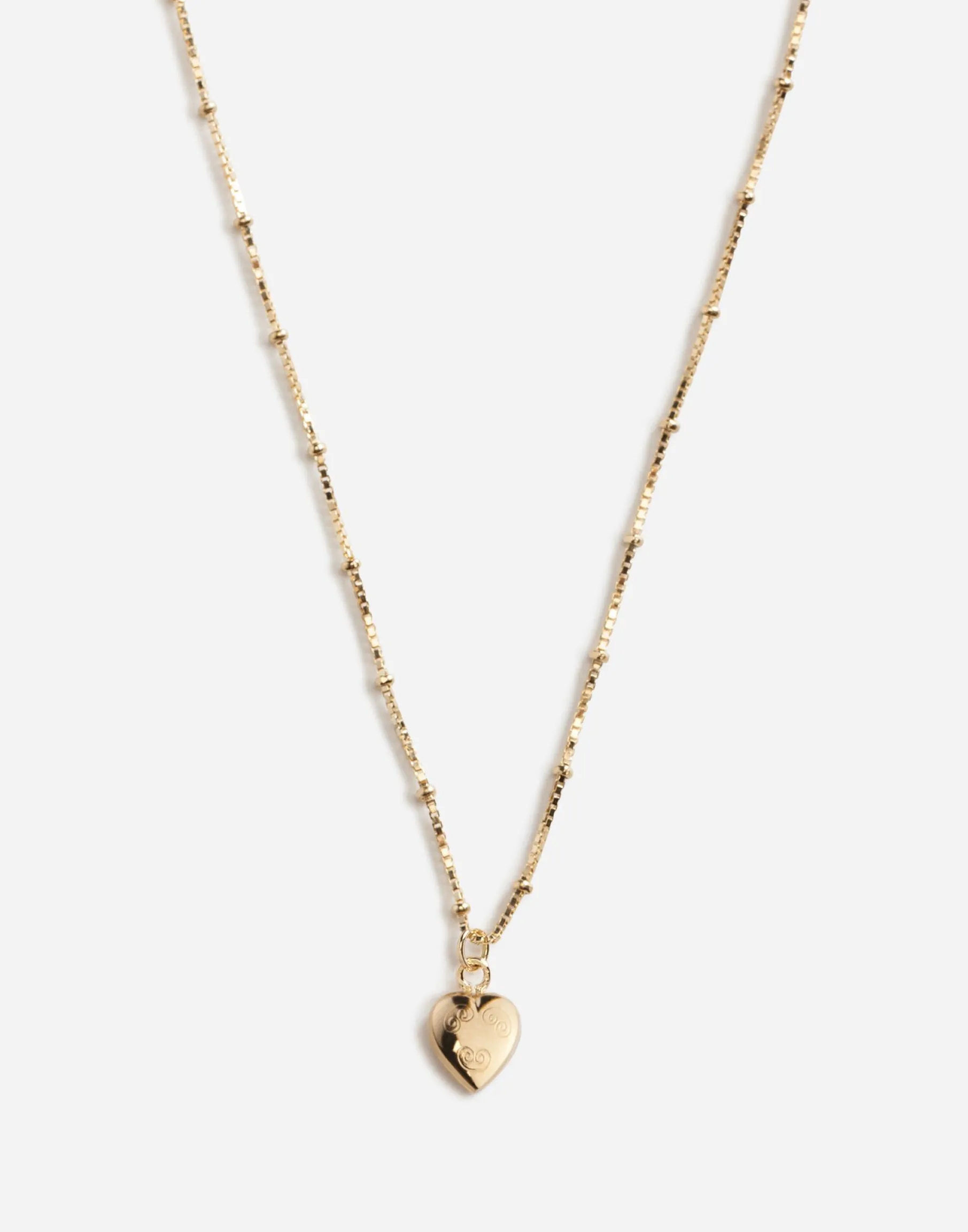 Necklace with heart charm