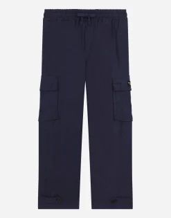 Non-stretch linen cargo pants