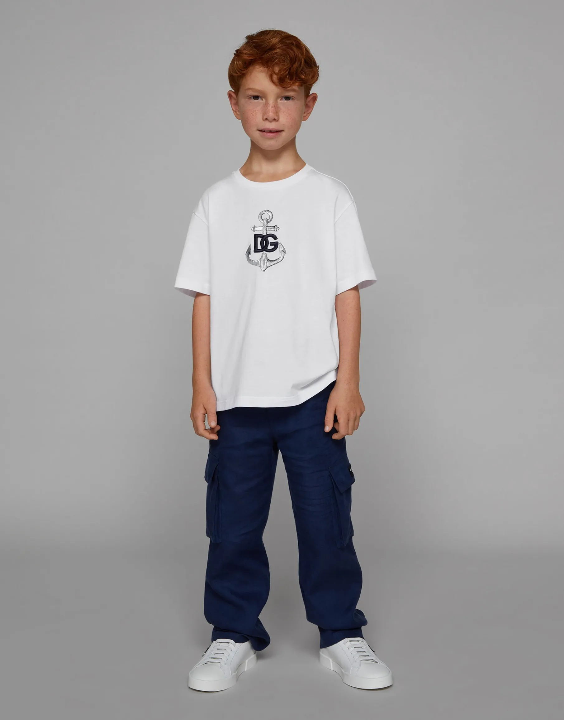 Non-stretch linen cargo pants
