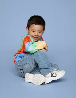 Nylon and leather Daymaster sneakers with DG logo