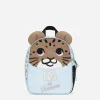 Nylon backpack with all-over logo print