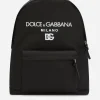 Nylon backpack with Dolce&Gabbana Milano print