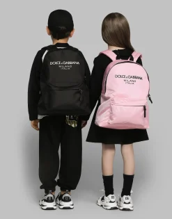 Nylon backpack with Dolce&Gabbana logo