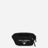 Nylon belt bag with Dolce&Gabbana Milano print