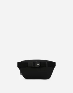 Nylon belt bag with Dolce&Gabbana Milano print