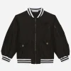 Nylon bomber jacket with DG logo