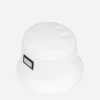 Nylon bucket hat with branded plate