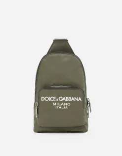 Nylon crossbody backpack