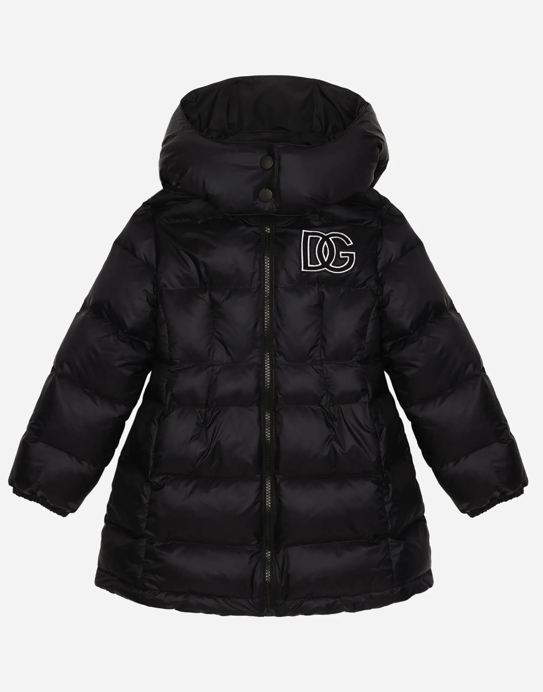 Nylon down jacket with DG logo