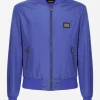 Nylon jacket with branded tag