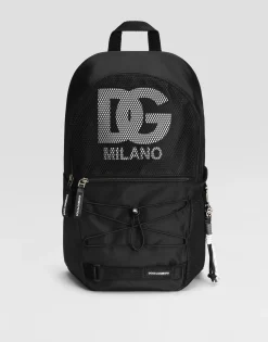 Nylon mesh backpack with DG logo
